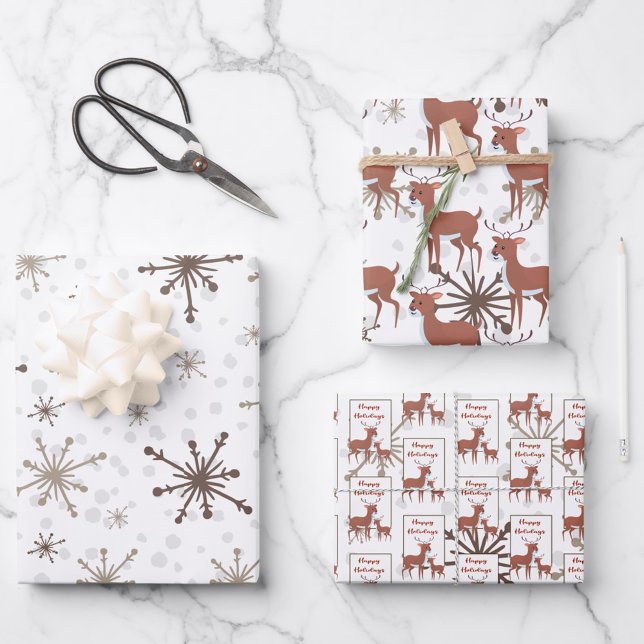 Golden Snowflakes Wrapping Paper Sheet (Creator Uploaded)