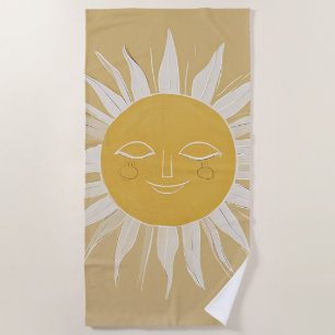 Golden Solace Beach Towel