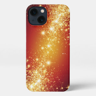 Golden Sparkling Stars iPhone 13 Case