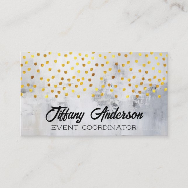 Golden Specks | Wall Texture Business Card (Front)