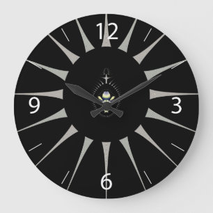 Golden Spider Large Clock