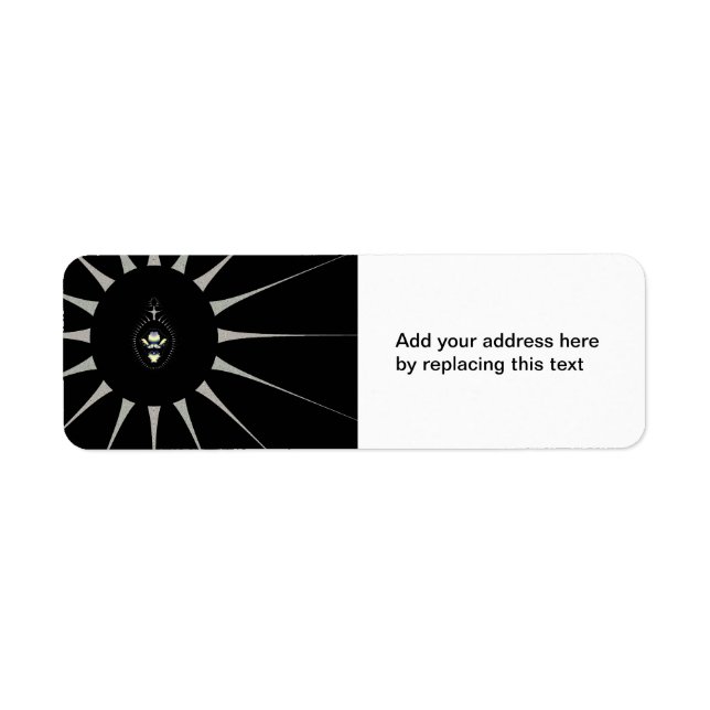 Golden Spider Return Address Label (Front)