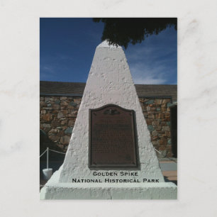 Golden Spike Monument Postcard