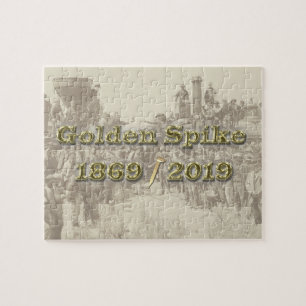 Golden Spike Transcontinental Railroad Sesquincent Jigsaw Puzzle