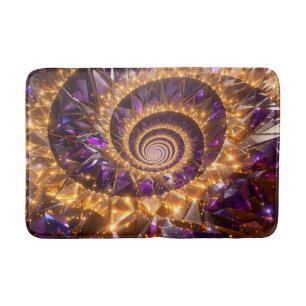 Golden Spiral Dreamscape Bath Mat