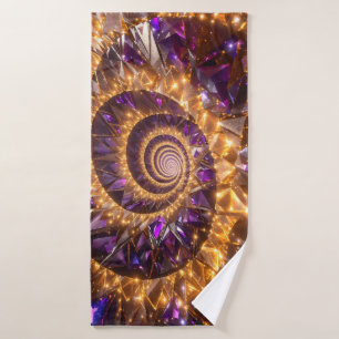 Golden Spiral Dreamscape Bath Towel