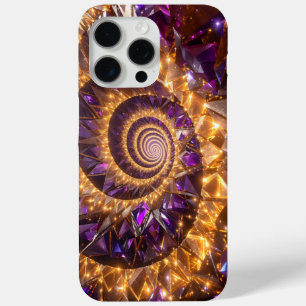 Golden Spiral Dreamscape iPhone 15 Pro Max Case