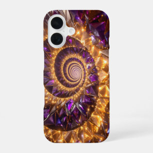 Golden Spiral Dreamscape iPhone 16 Case
