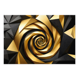 Golden Spiral Geometry Photo Print
