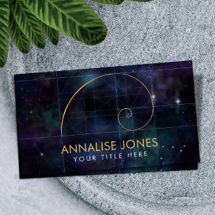 Golden Spiral - Sacred Geometry Business Card
