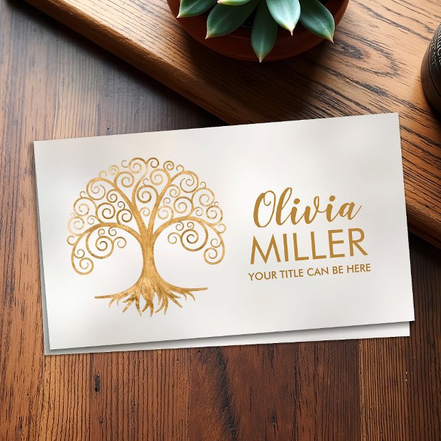 Golden Spiral Tree of Life  Business Card (Creator Uploaded)