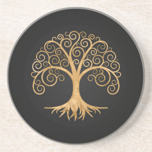 Golden Spiral Tree of Life Coaster