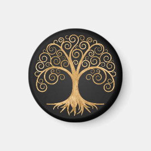 Golden Spiral Tree of Life  Magnet
