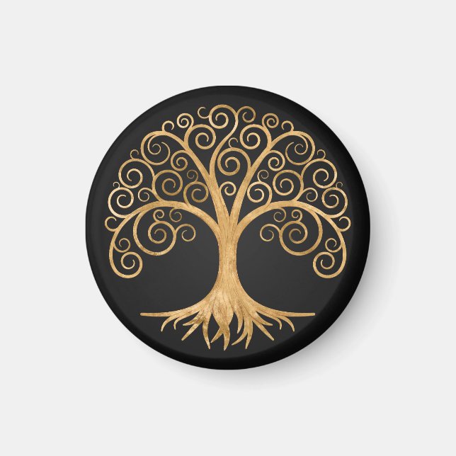 Golden Spiral Tree of Life  Magnet (Front)