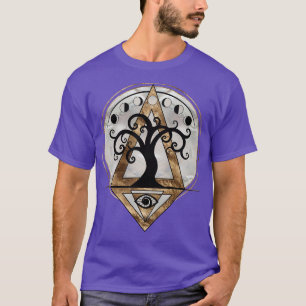 Golden Spiral Tree Sacred Geometry T-Shirt