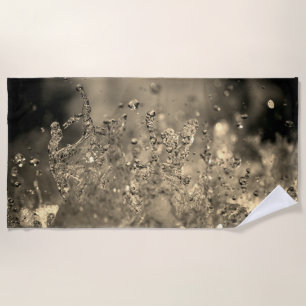 Golden Splash Beach Towel