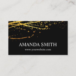 Golden Splatter Business Card