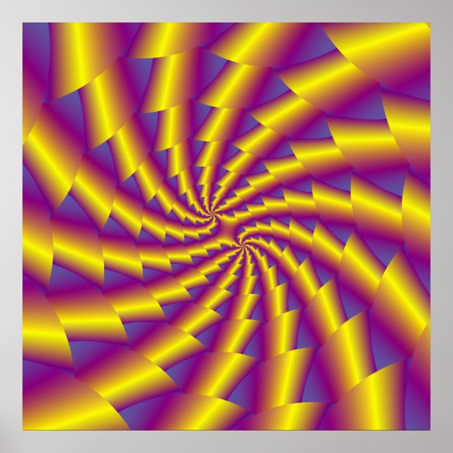 Golden Spring Spiral Poster (Front)