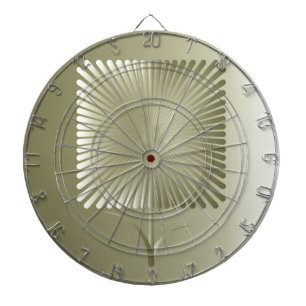 Golden square flower dartboard