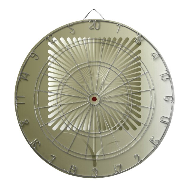 Golden square flower dartboard (Front)