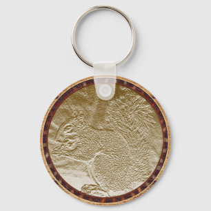 Golden Squirrel Keychain