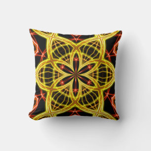 Golden Stage Light 3D Rendering Cushion