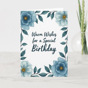 Golden Stamen Birthday Card