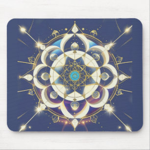 Golden Star Alignment – A Sacred Geometry Universe Mouse Pad