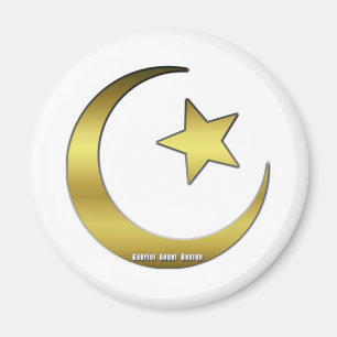Golden Star and Crescent Magnet