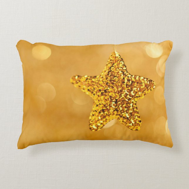 Golden Star Decorative Cushion (Front)