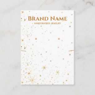 Golden Star Galaxy Jewellery Display Business Card
