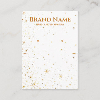 Golden Star Galaxy Jewellery Display Business Card