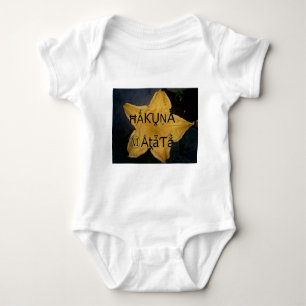 Golden Star Hakuna Matata Art Print Baby Bodysuit