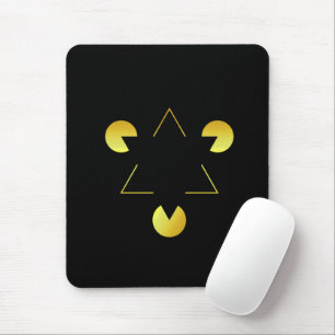 Golden Star illusion Mousepad