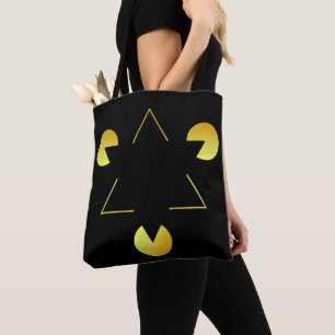 Golden Star illusion Tote Bag