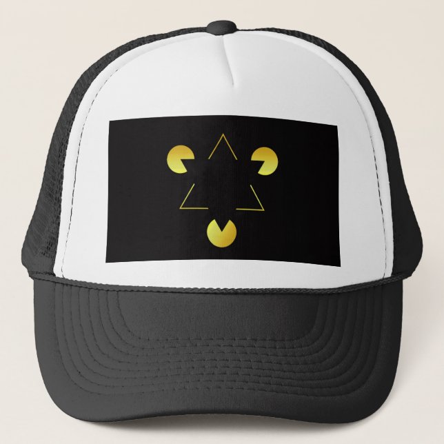 Golden Star illusion  Trucker Hat (Front)