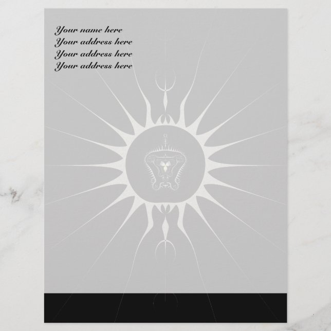 Golden Star Letterhead Template (Front)