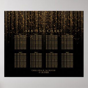 Golden Star Lights and Black - Seating Chart