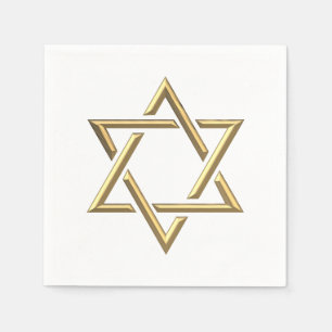 Golden Star of David Napkin