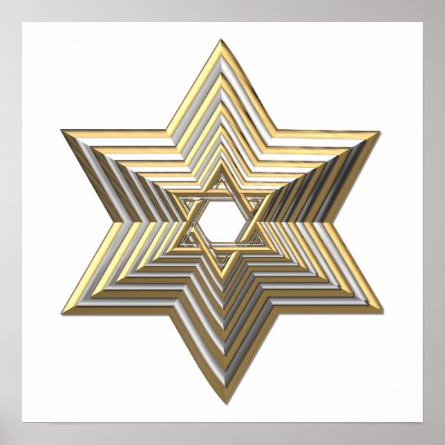 Golden Star of David Poster (Front)