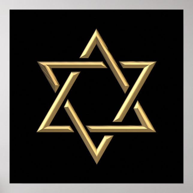 Golden Star of David Poster (Front)