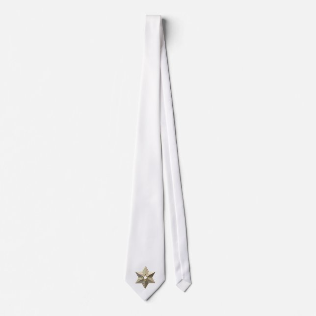 Golden Star of David Tie (Front)