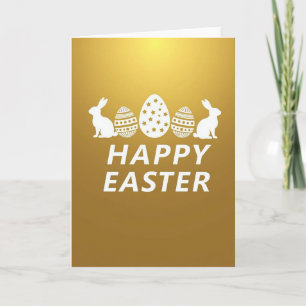 Golden Star Pattern Celebration Card