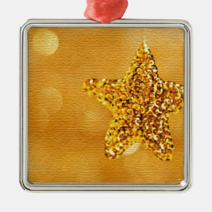 golden-star-PS LARGE.jpg Metal Ornament