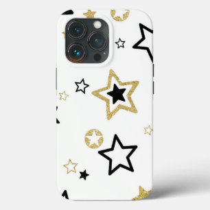 Golden Stars Classy iPhone 13 Pro Case
