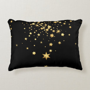 Golden Stars Decorative Cushion