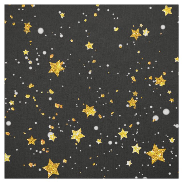 Golden Stars Fabric (Swatch)
