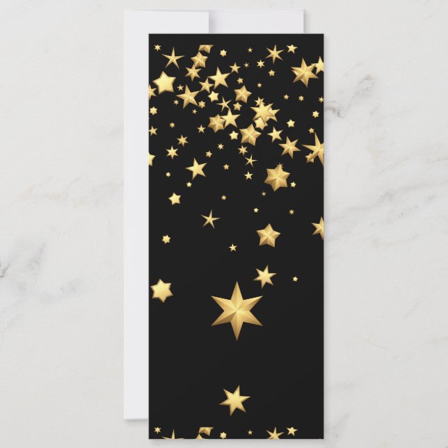 Golden Stars Invitation (Front)