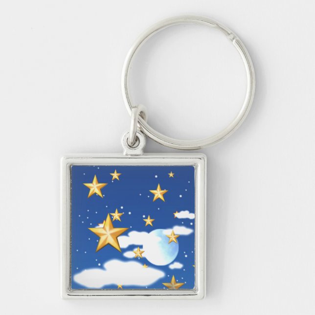 Golden Stars - Key Ring (Front)