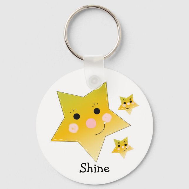 Golden Stars Key Ring (Front)